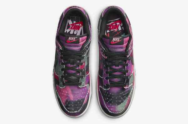 或将在未来几潮牌资讯周内正是入场（Nike Dunk Low 全新“Graffiti”配色鞋款抢先预览，低配猛鬼街？）