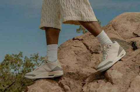 日前 Jordan Brand 又公布潮牌品牌了一款与之极其相似的配色（Air Jordan 3 全新“Muslin”配色鞋款释出，AMM 最佳平替）