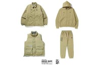 同时 URSUS BA潮牌品牌PE 标识点缀其中（URSUS BAPE 全新春季单品系列上市）