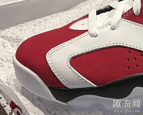 aj6胭脂红2021复刻版后跟有Nike Air aj6胭脂红上脚穿搭图