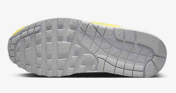  Air Max 1 全新灰白黄配色潮牌鞋款 目前没有明确何时发售（Air Max 1 全新灰白黄配色鞋款释出，夏日气息）