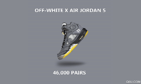 ow联名AJ5黑色货量怎么样 off white x AJ5怎么入手