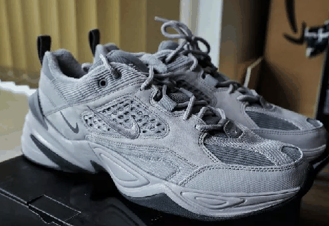 NIKE M2K SP灰色开箱测评 NIKE M2K SP灰色实物欣赏