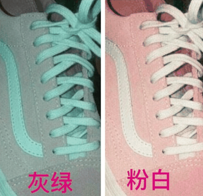 微博上灰绿粉白鞋是哪双鞋 vans秋季粉色女款板鞋为什么是灰绿色