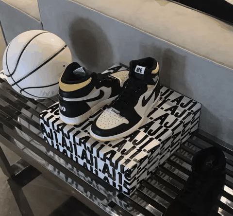  AJ1“禁止转卖潮牌汇潮牌网”黑黄实物欣赏（AJ1“禁止转卖”黑黄开箱测评 AJ1“禁止转卖”黑黄实物欣赏）