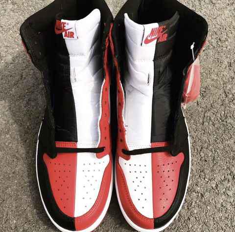 AJ1黑红芝加哥拼接版货量大吗 Air Jordan 1 Retro High OG“Homage To Home”多少钱