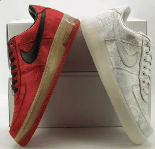 也就是35周年潮牌资讯的全白抽屉盒（AF1 x CLOT红白丝绸对比 AF1白丝绸与红丝绸的不同之处）
