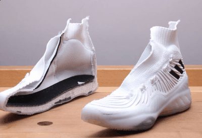 与正面无异 鞋面潮牌信息与内靴之间的鞋带袢（阿迪达斯Crazy Explosive 2017拆解测评 adidas CE 2017拆解图）