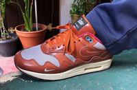 网眼、皮革材潮牌品牌质拼接打造鞋身(Patta x 耐克全新联名 Air Max 1“Orange Blaze”配色鞋款曝光) 网眼、皮革材潮牌品牌质拼接打造鞋身(Patta x 耐克全新联名 Air Max 1“Orange Blaze”配色鞋款曝光)