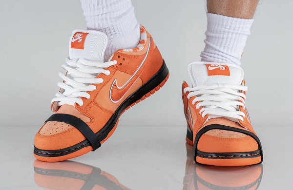CONCEPTS 依旧围绕着潮牌商城 Nike SB Dunk 鞋型为基础设计（橙龙虾 SB Dunk 联名鞋款上脚图亮相，发售不远了？）