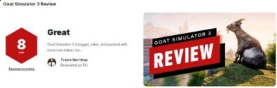 《模拟山羊3》IGN评8分 更沙雕充满许多乐趣！ 2022冬季潮牌新款推荐（《模拟山羊3》IGN评8分 更沙雕充满许多乐趣！）
