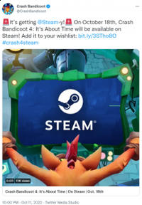 《古惑狼4:时机已到》将于10月18日(北京时间19日)登陆Steam平台 哪种潮牌品牌比较好看?(古惑狼4 10月18日登陆Steam 商城页面现已上线)