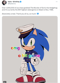 《刺猬索尼克谋杀案》在5天内的下载量已突破100万 2023潮牌新款推荐(免费游戏《刺猬索尼克谋杀案》5天内下载量突破100万) 《刺猬索尼克谋杀案》在5天内的下载量已突破100万 2023潮牌新款推荐(免费游戏《刺猬索尼克谋杀案》5天内下载量突破100万)