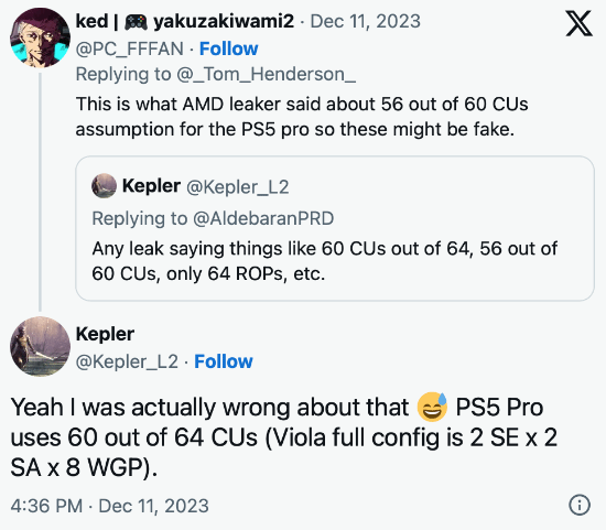 和AMD X 7800 XT显卡中的数量相同 2023潮牌新款推荐（PS5 Pro参数新爆料：有60个CU 3840个流处理器）