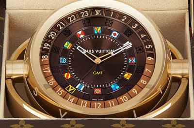 LV 路易威登全新“Tambou潮牌信息r Dual Timetable Clock Trunk”腕表释出