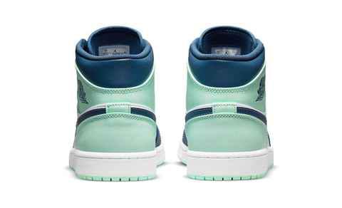 薄荷绿 AJ1 Mid 全新“潮牌信息Blue Mint”配色鞋款上架