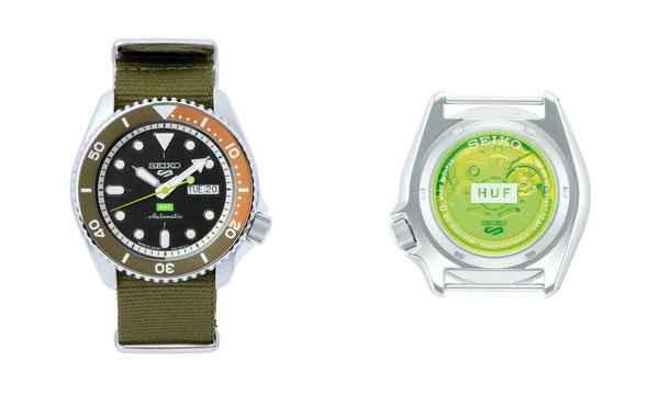 HUF x 精工 Seiko 全新联潮牌资讯名 5 Sports 腕表系列登场