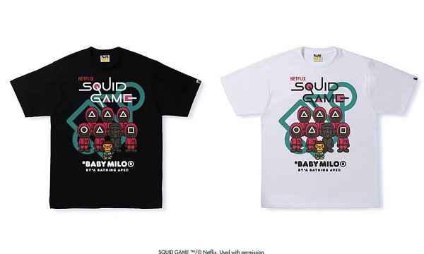 BAPE x 《鱿鱼游戏》全潮牌品牌新联乘系列释出，极富童趣（BAPE x 《鱿鱼游戏》全新联乘系列释出，极富童趣）