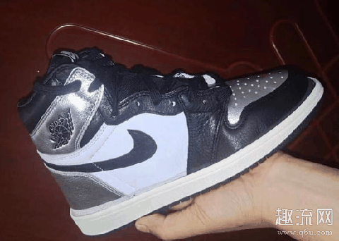 AJ1黑银脚趾实物图曝光赏析 aj1黑银脚趾男生可以穿吗