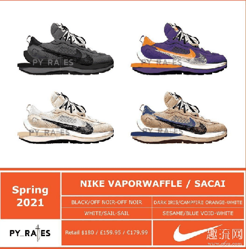 sacai x Nike VaporWaffle上脚评测 sacai x Nike VaporWaffle价格