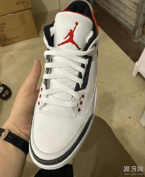 AJ3火焰红复刻开箱测评,不一样的牛仔亮点你发现了吗?