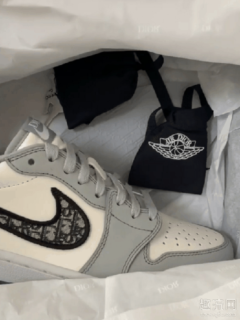 Dior x AJ1 Low开箱测评，货量不止4500 双，值得期待！