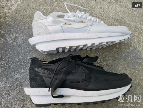 sacai联名nike LDV Waffle 2020黑白哪个好看 sacai Waffle2020价格趋势如何