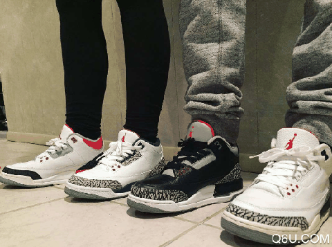 AJ3黑水泥和白水泥哪个好看 AJ3黑水泥和白水泥的区别