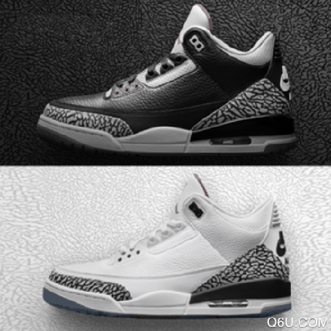 AJ3黑水泥和白水泥哪个好看 AJ3黑水泥和白水泥的区别