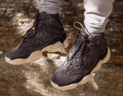 Yeezy500高帮黑曜石开箱测评 Yeezy500High“slate”值得入手吗