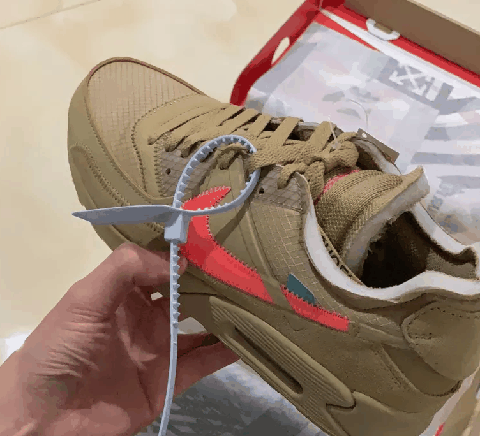 ow-nike air max 90开箱测评 ow-nike air max 90实物欣赏