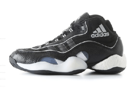 黑色的鞋底 鞋屁股的阿迪LOGO Adidas 98 潮牌x Crazy BYW Never Made上脚好看吗 其实一上脚在配上运动裤（Adidas 98 x Crazy BYW Never Made开箱测评 Adidas 98 x Crazy BYW Never Made实物欣赏）
