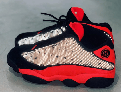 CLOT x Air Jordan 13黑红版圣诞发售 CLOT x Air Jordan 13 黑红版实物欣赏