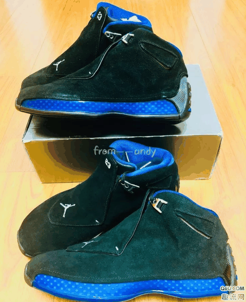 AJ18黑蓝复刻和元年有什么区别 AJ18黑蓝复刻和元年对比图