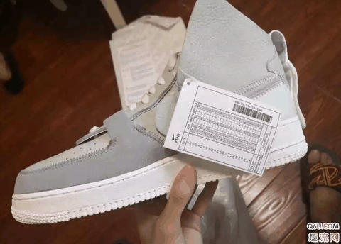 AF1联名psny灰白开箱测评 AF1 X psny上脚图赏析