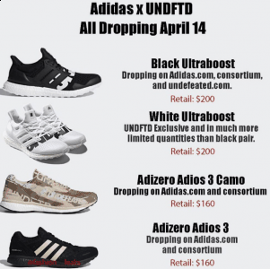 UB联名系列潮牌资讯为200美元（UNDEFEATED x adidas今年联名系列有几款 UNDEFEATED阿迪联名系列发售信息）
