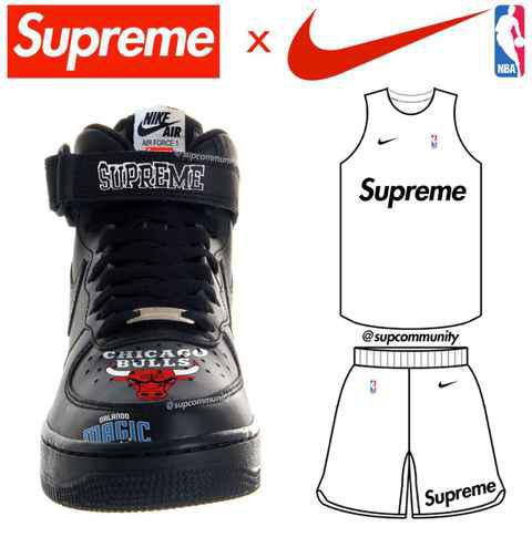 NBA x Supreme x Nike AF1在哪买 NBA耐克Supreme联名鞋什么时候发售