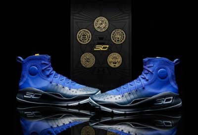 CURRY4则推陈出新采潮牌汇潮牌网店用了流行的针织袜套（Under Armour Curry 4 “More Fun”怎么样 Under Armour Curry 4 “More Fun” 多少钱）