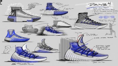 Adidas利拉德4实战测潮牌汇潮牌网评 Dame 4外场实战测试（Adidas利拉德4实战测评 Dame 4外场实战测试）