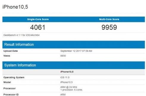 苹果a11处理器有多好 a11处理器跑分参数