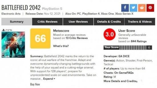 《战地2042》已经成为了《战地》系列所有游戏中评分最低的一作哪种潮牌品牌比较好看？（PC版《战地2042》Metacritic评分跌入谷底：仅为70分）