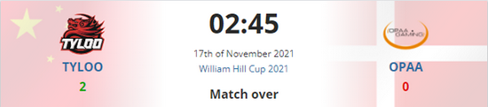 15-13 TYLOO手握两个赛点 2022冬季潮牌新款推荐（CSGO William Hill Cup 2021：TYLOO 2-0战胜OPAA）