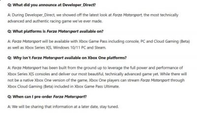 《极限竞速》新作Xbox One版为云版本 而非原生 潮牌游戏互动（《极限竞速》新作Xbox One版为云版本 而非原生）