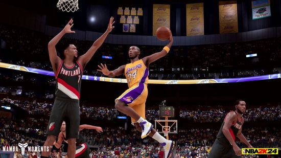 黑曼巴在对阵波特兰的客场比赛中拿下65分 喜爱潮牌有哪些（《NBA2K24》为庆祝传奇球星科比·布莱恩特推出曼巴挑时刻模式）